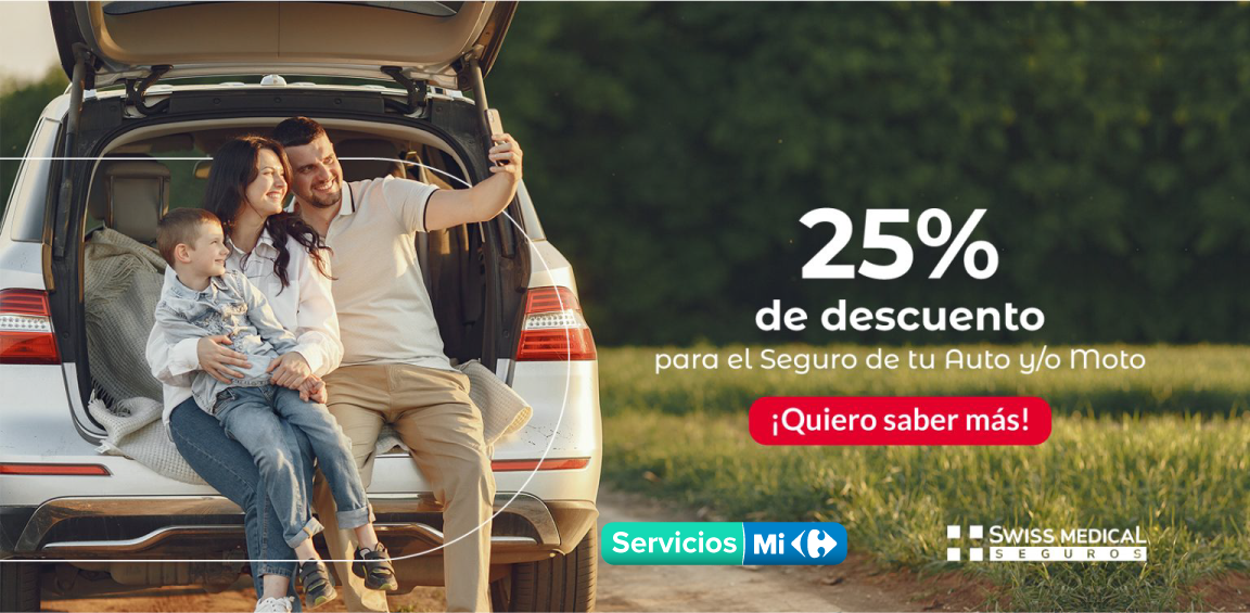 25% de descuento para el seguro de tu auto y moto