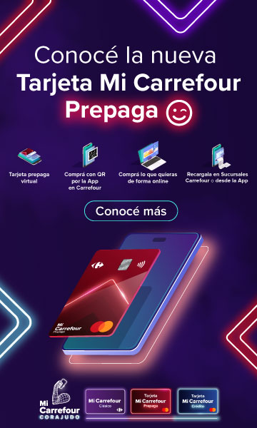 Conocé la nueva TARJETA MI CARREFOUR PREPAGA