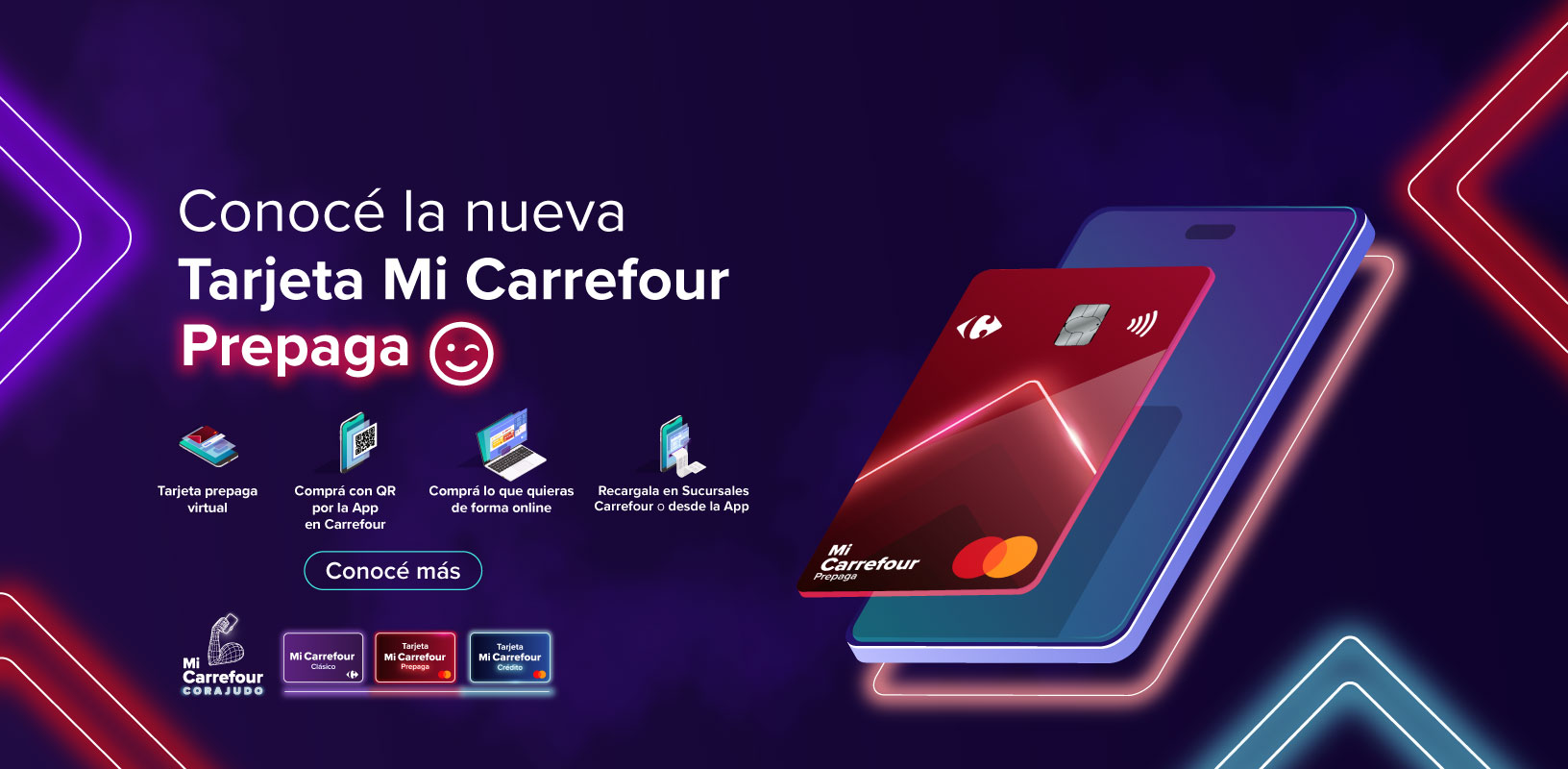Conocé la nueva TARJETA MI CARREFOUR PREPAGA