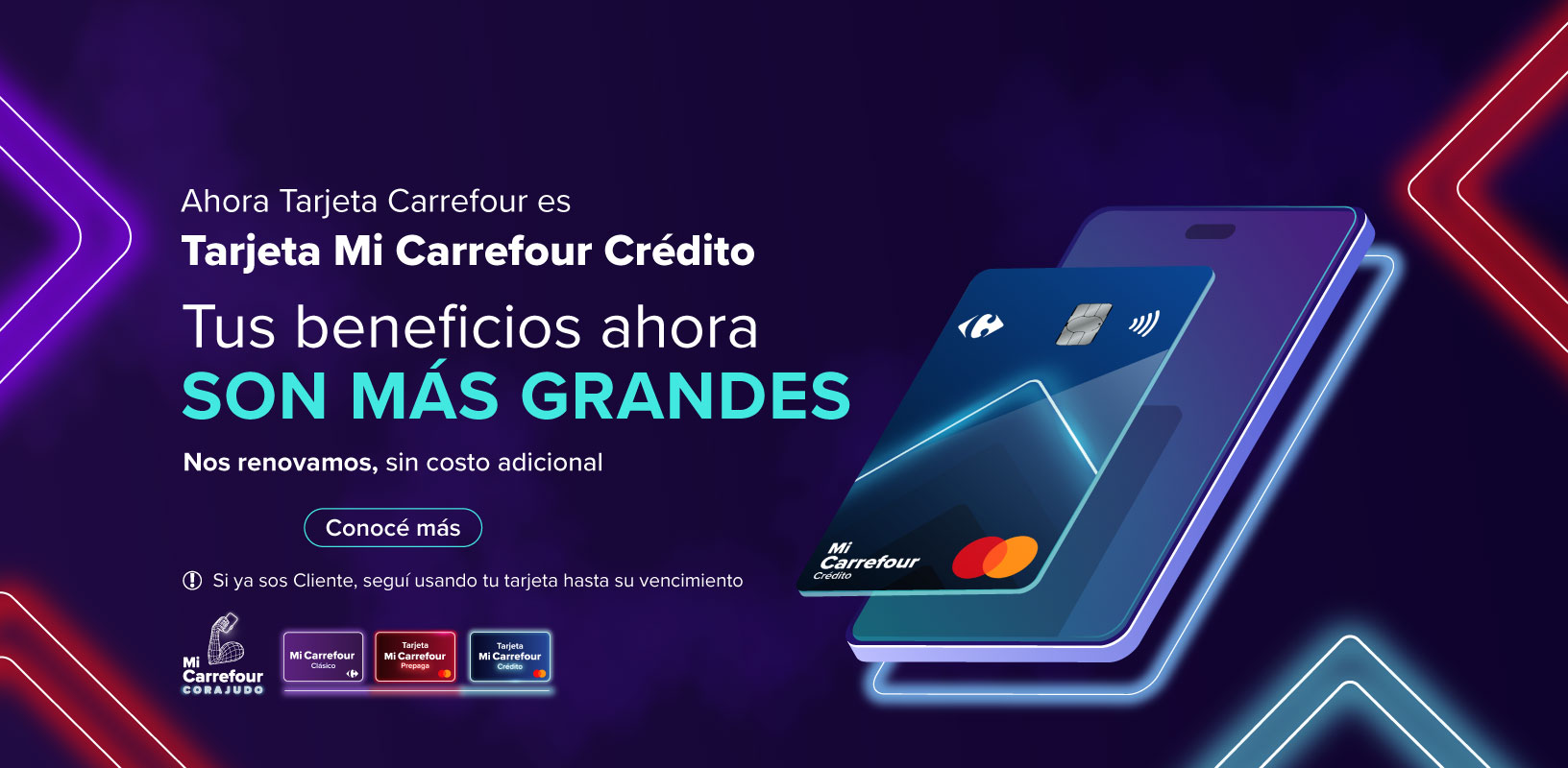 ahora tarjeta carrefour es mastercard