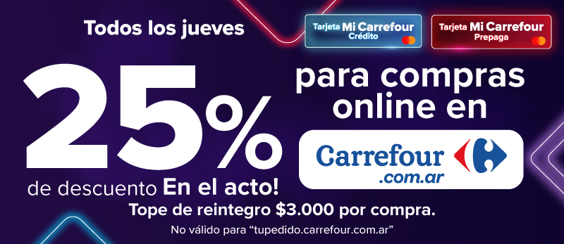 Todos los jueves en Carrefour.com.ar