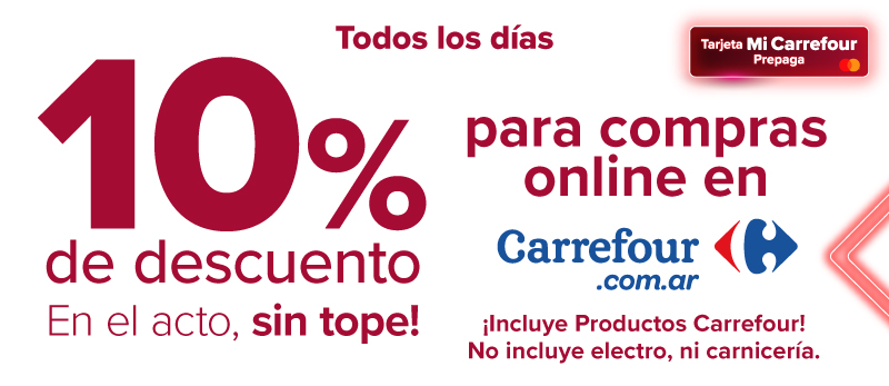 Todos los días en Carrefour.com.ar