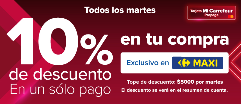 Todos los martes en Carrefour Maxi