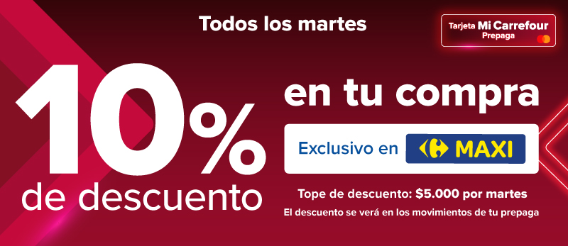 Todos los martes en Carrefour Maxi