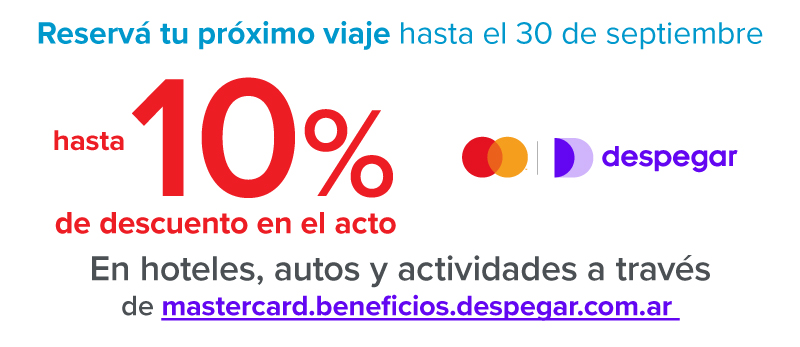 Despegar exclusivo con Tarjeta de Crédito Carrefour Mastercard