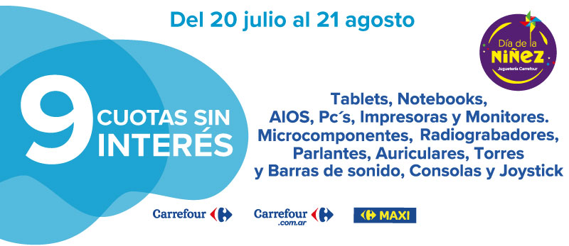 9 cuotas sin interés en seleccionados de Electro