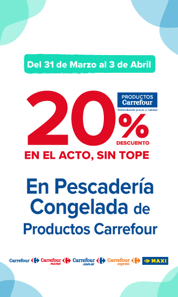 Exclusivo con Tarjeta de crédito Carrefour. Del 20 de diciembre al 2 de febrero, 3 cuotas sin interés en toda tu compra