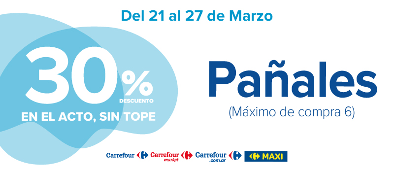 30% en Pañales