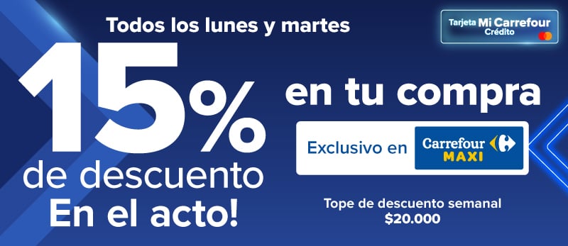 Todos los martes en Carrefour Maxi