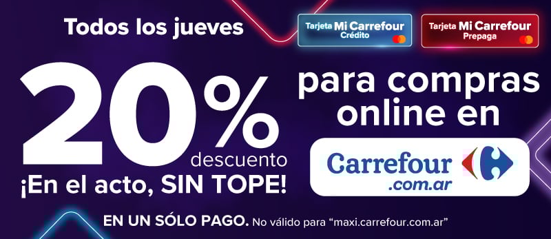 Todos los jueves en Carrefour.com.ar