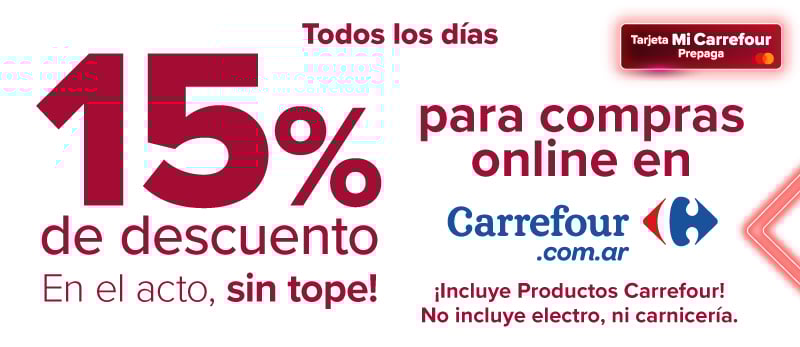 Todos los días en Carrefour.com.ar