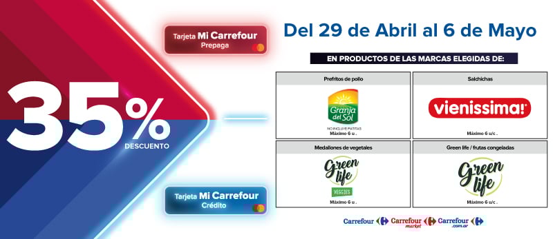 35% de descuento en Productos de marcas seleccionadas
