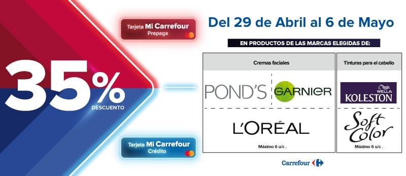 35% de descuento en Productos de Marcas seleccionadas