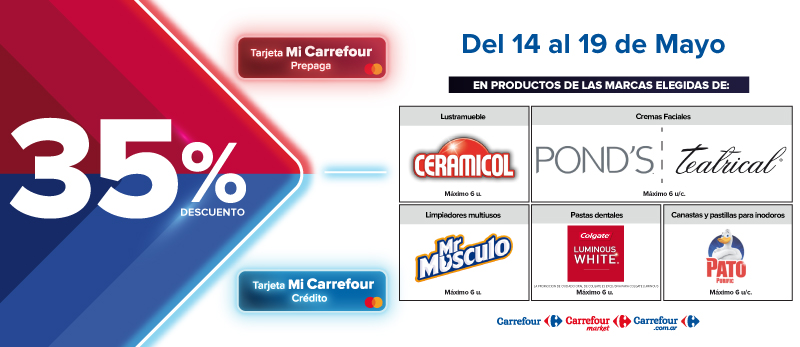 35% de descuento en Productos de marcas seleccionadas