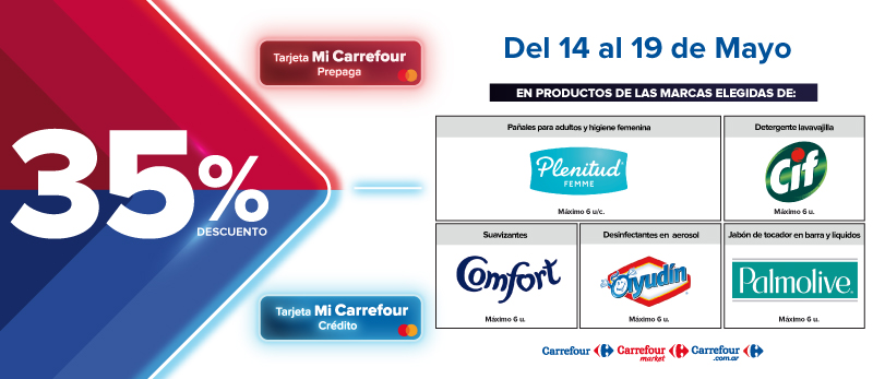 35% de descuento en Productos de marcas seleccionadas