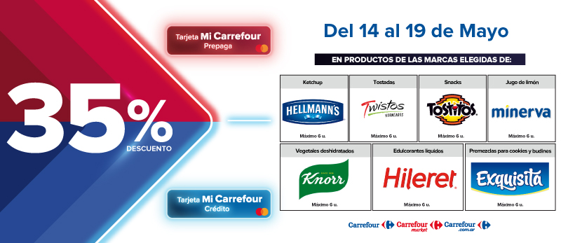 35% de descuento en Productos de marcas seleccionadas
