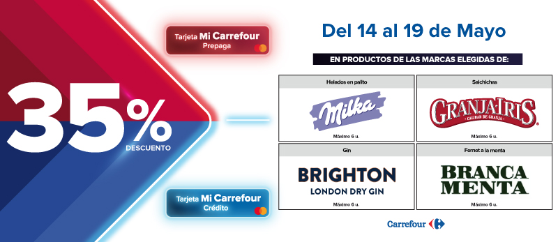 35% de descuento en Productos de Marcas seleccionadas