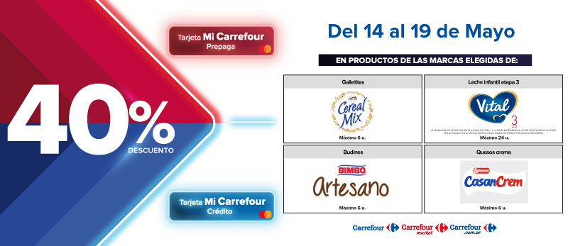 40% de descuento en Productos de Marcas seleccionadas