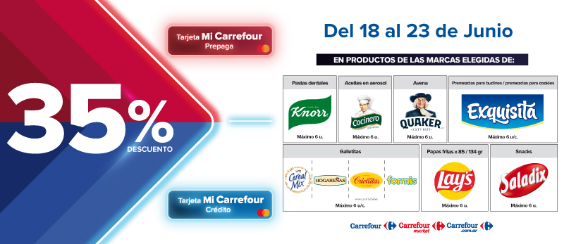 35% de descuento en Productos de marcas seleccionadas