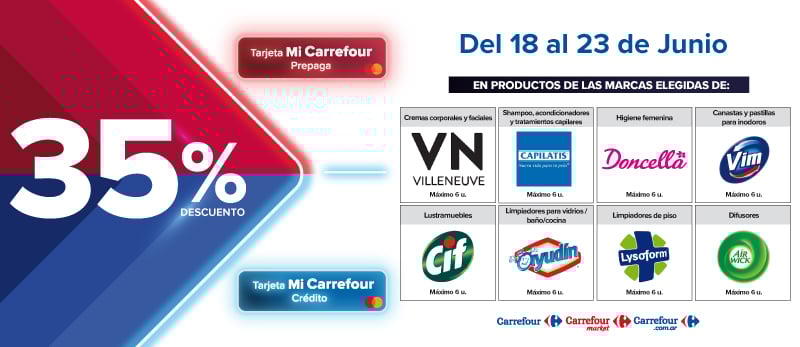 35% de descuento en Productos de marcas seleccionadas