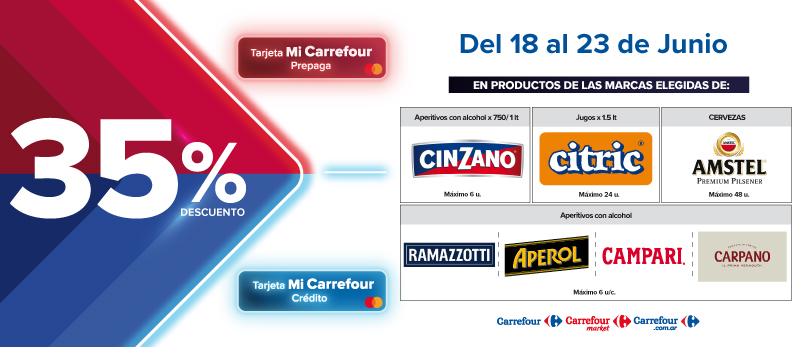 35% de descuento en productos de marcas seleccionadas