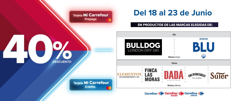 40% de descuento en Productos de Marcas seleccionadas