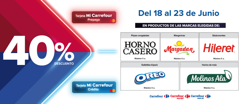 40% de descuento en Productos de Marcas seleccionadas